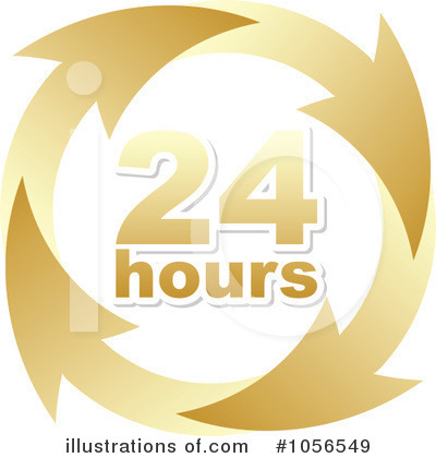 Royalty-Free (RF) 24 Hours Clipart Illustration by Andrei Marincas - Stock Sample #1056549