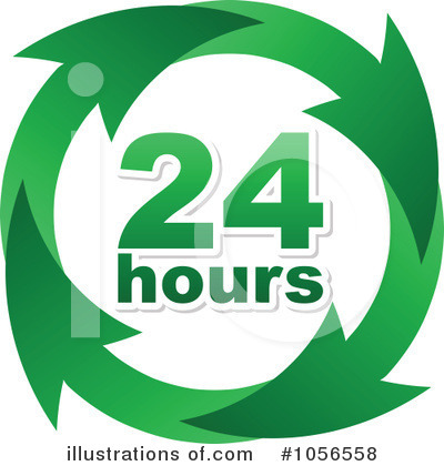 24 Hours Clipart #1056558 by Andrei Marincas