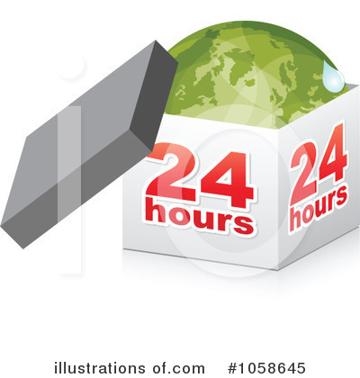 Royalty-Free (RF) 24 Hours Clipart Illustration by Andrei Marincas - Stock Sample #1058645