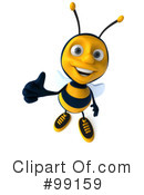 3d Bee Clipart #99159 by Julos