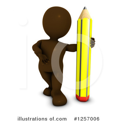 Royalty-Free (RF) 3d Brown Man Clipart Illustration by KJ Pargeter - Stock Sample #1257006
