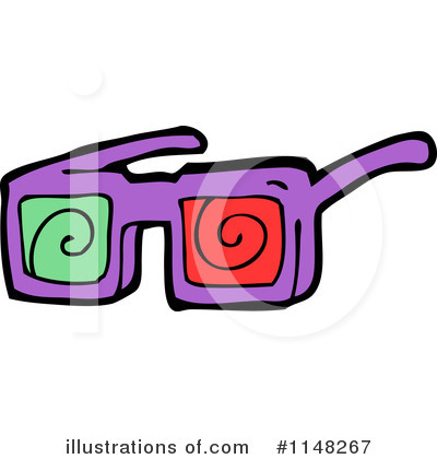 Royalty-Free (RF) 3d Glasses Clipart Illustration by lineartestpilot - Stock Sample #1148267