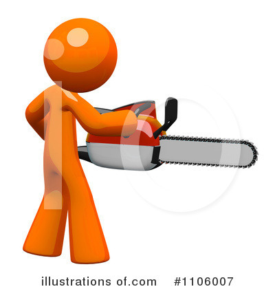 Royalty-Free (RF) 3d Orange Man Clipart Illustration by Leo Blanchette - Stock Sample #1106007