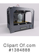 3d Printer Clipart #1384888 by KJ Pargeter