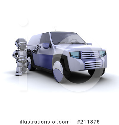 Royalty-Free (RF) 3d Robot Clipart Illustration by KJ Pargeter - Stock Sample #211876