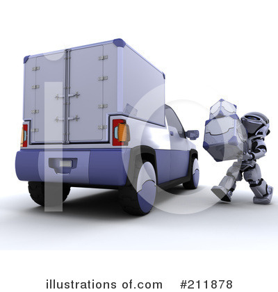 Royalty-Free (RF) 3d Robot Clipart Illustration by KJ Pargeter - Stock Sample #211878