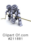 3d Robot Clipart #211881 by KJ Pargeter