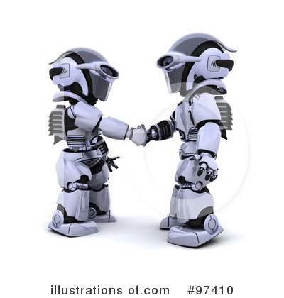 Royalty-Free (RF) 3d Robot Clipart Illustration by KJ Pargeter - Stock Sample #97410