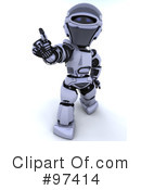 3d Robot Clipart #97414 by KJ Pargeter