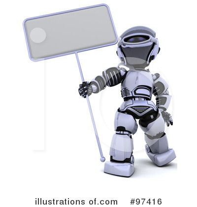 Royalty-Free (RF) 3d Robot Clipart Illustration by KJ Pargeter - Stock Sample #97416