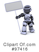 3d Robot Clipart #97416 by KJ Pargeter