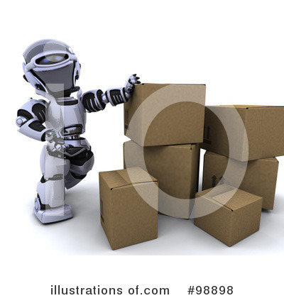 Royalty-Free (RF) 3d Robot Clipart Illustration by KJ Pargeter - Stock Sample #98898