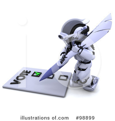 Royalty-Free (RF) 3d Robot Clipart Illustration by KJ Pargeter - Stock Sample #98899
