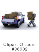 3d Robot Clipart #98902 by KJ Pargeter