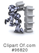 3d Robots Clipart #96820 by KJ Pargeter