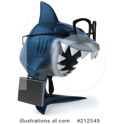 Shark Businessman Clipart #212549 by Julos