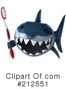 3d Shark Clipart #212551 by Julos