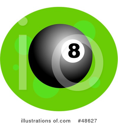 Royalty-Free (RF) 8 Ball Clipart Illustration by Prawny - Stock Sample #48627