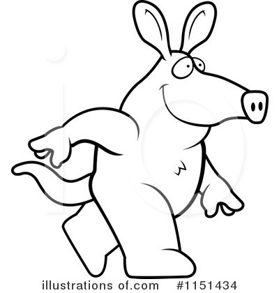 Aardvark Clipart #1151434 by Cory Thoman