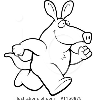 Royalty-Free (RF) Aardvark Clipart Illustration by Cory Thoman - Stock Sample #1156978