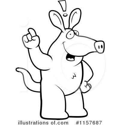 Royalty-Free (RF) Aardvark Clipart Illustration by Cory Thoman - Stock Sample #1157687