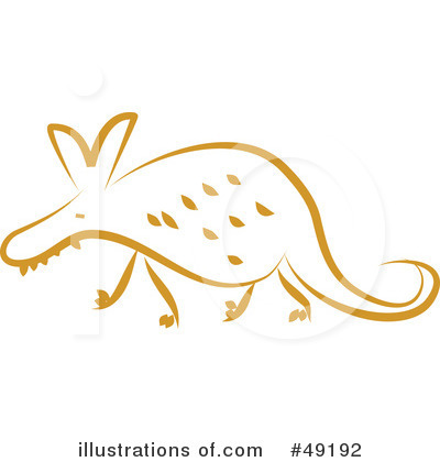 Royalty-Free (RF) Aardvark Clipart Illustration by Prawny - Stock Sample #49192
