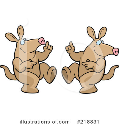 Royalty-Free (RF) Aardvarks Clipart Illustration by Cory Thoman - Stock Sample #218831