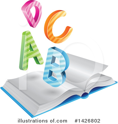 Open Book Clipart #1426802 by cidepix