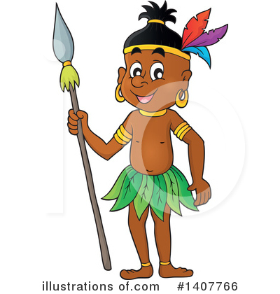 Royalty-Free (RF) Aboriginal Clipart Illustration by visekart - Stock Sample #1407766
