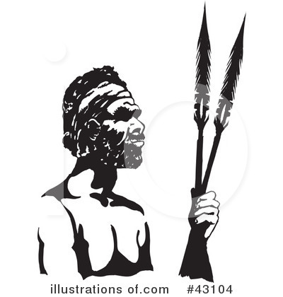 Royalty-Free (RF) Aboriginal Clipart Illustration by Dennis Holmes Designs - Stock Sample #43104
