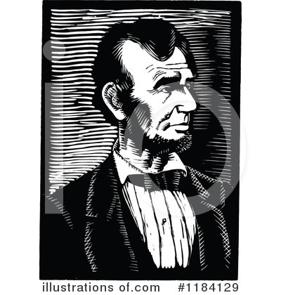 Royalty-Free (RF) Abraham Lincoln Clipart Illustration by Prawny Vintage - Stock Sample #1184129