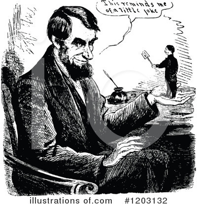 Royalty-Free (RF) Abraham Lincoln Clipart Illustration by Prawny Vintage - Stock Sample #1203132
