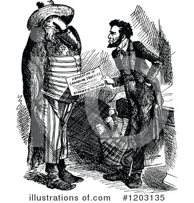 Royalty-Free (RF) Abraham Lincoln Clipart Illustration by Prawny Vintage - Stock Sample #1203135