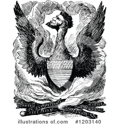Royalty-Free (RF) Abraham Lincoln Clipart Illustration by Prawny Vintage - Stock Sample #1203140