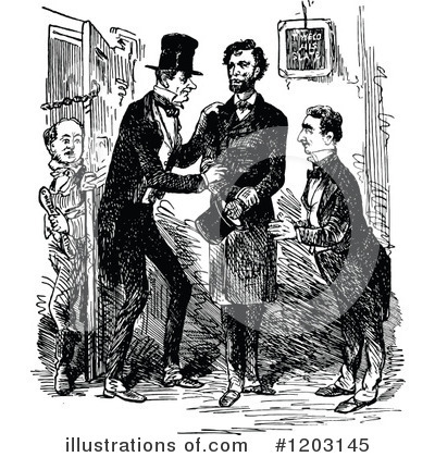 Royalty-Free (RF) Abraham Lincoln Clipart Illustration by Prawny Vintage - Stock Sample #1203145