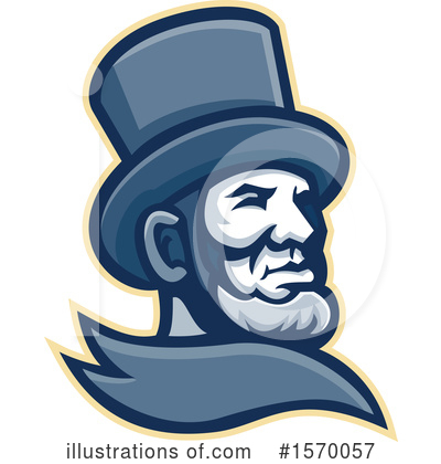 Royalty-Free (RF) Abraham Lincoln Clipart Illustration by patrimonio - Stock Sample #1570057