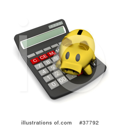 Royalty-Free (RF) Accounting Clipart Illustration by KJ Pargeter - Stock Sample #37792