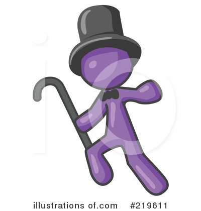 Purple Man Clipart #219611 by Leo Blanchette