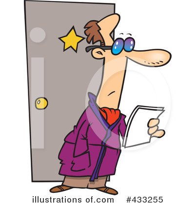 Royalty-Free (RF) Actor Clipart Illustration by toonaday - Stock Sample #433255