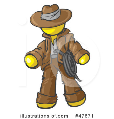 Cowboy Clipart #47671 by Leo Blanchette