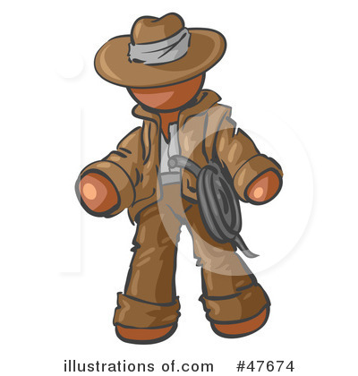 Cowboy Clipart #47674 by Leo Blanchette