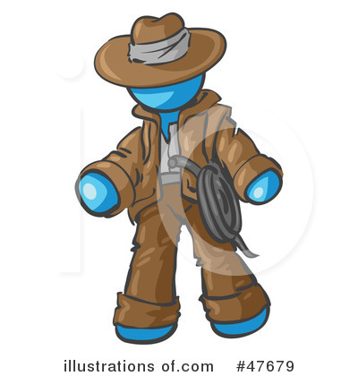 Cowboy Clipart #47679 by Leo Blanchette