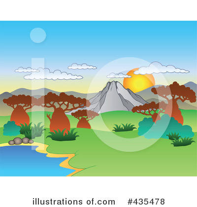 Royalty-Free (RF) Africa Clipart Illustration by visekart - Stock Sample #435478