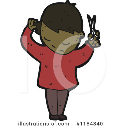Royalty-Free (RF) African American Boy Clipart Illustration by lineartestpilot - Stock Sample #1184840
