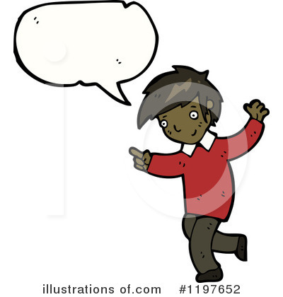 Royalty-Free (RF) African American Boy Clipart Illustration by lineartestpilot - Stock Sample #1197652
