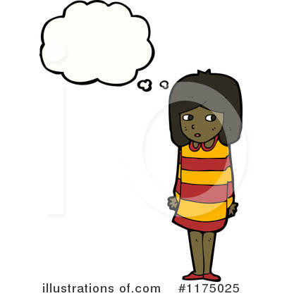 Royalty-Free (RF) African American Girl Clipart Illustration by lineartestpilot - Stock Sample #1175025