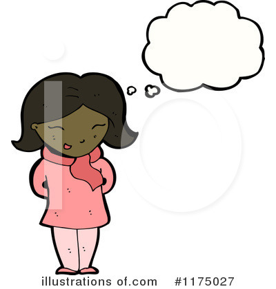 Royalty-Free (RF) African American Girl Clipart Illustration by lineartestpilot - Stock Sample #1175027