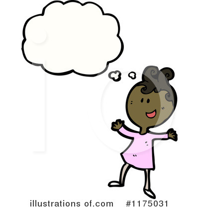 Royalty-Free (RF) African American Girl Clipart Illustration by lineartestpilot - Stock Sample #1175031