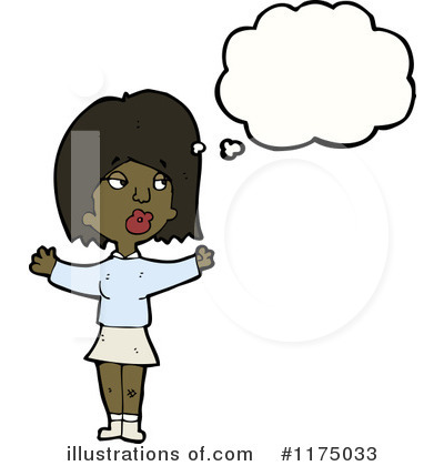 Royalty-Free (RF) African American Girl Clipart Illustration by lineartestpilot - Stock Sample #1175033