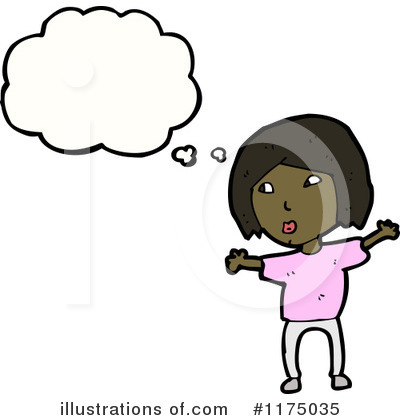 Royalty-Free (RF) African American Girl Clipart Illustration by lineartestpilot - Stock Sample #1175035